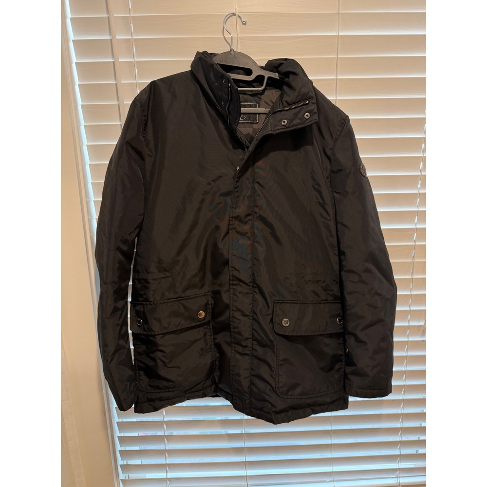 Valentino Mens Black Down Puffer Jacket IT 48 US Medium Monogram Lining‎ Italy